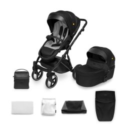 Carucior copii 2 in 1 Skiddou Oslo+ Onyx Negru