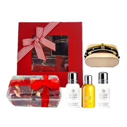 Set Roses Symphony, Set 3 bratari din otel inoxidabil, onix si zirconiu, Gel de Dus Molton Brown Vetiver & Grapefruit Bath, 2 x Lotiune de corp Molton Brown Vetiver & Grapefruit, Flori Uscate si Parfumate