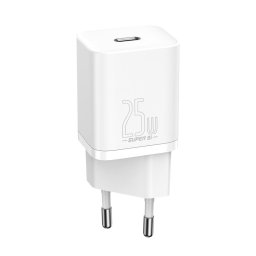 Incarcator de retea Super Si CCSP020102, Quick Charge 25W, 1 x USB Type-C 5V/3A, Alb