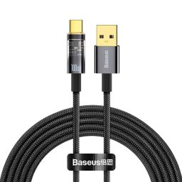 Explorer, USB to USB-C Cable, 100W, 2m Black