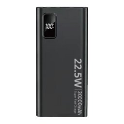 Baterie externa SiGN 30000 mAh Quick Charge 3.0, 22.5W Negru
