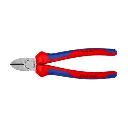 Cleste sfic KNIPEX, taietor lateral pentru sarma si conductori, maner multicomponent, 180 mm, fabricat in Germania 70 02 180