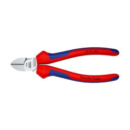 Cleste sfic KNIPEX cromat, taietor lateral pentru sarma si conductori, maner multicomponent, 160 mm, fabricat in Germania 70 05 160