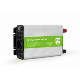 EnerGenie EG-PWC800-01 power adapter/inverter Auto 800W Aluminium,Black