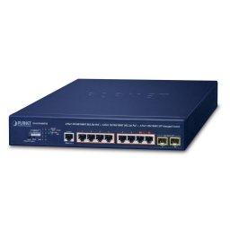 Switch PLANET IPv6/IPv4, 2-Port Managed L2/L4 Gigabit Ethernet (10/100/1000) Power over Ethernet (PoE) 1U Blue
