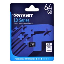 Card memorie Patriot Memory PSF64GMDC10 memory card 64 GB MicroSDXC UHS-I Class 10