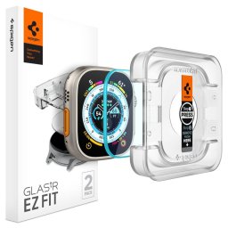 Folie pentru Apple Watch Ultra (set 2) - Spigen Glas.TR EZ FIT - Clear