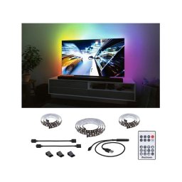 Bandă dimabilă pentru televizor LED/3,5W RGB 2m ZOLL 5V Paulmann 78880 + telecomandă