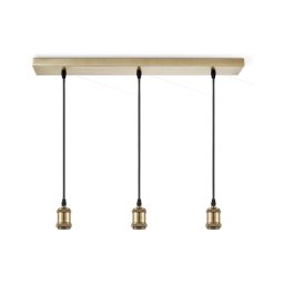 Cablu de alimentare VINTAGE 3xE27/40W/230V alama