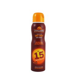 Spray uscat SPF15 Uviguard cu ulei de cocos si argan 150 ml