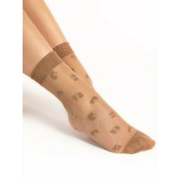 Sosete lycra cu fir metalizat si buline Fiore Pop In 15 den