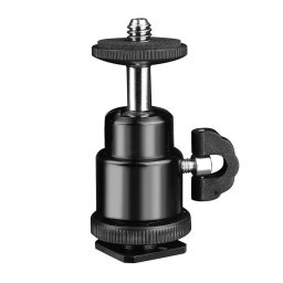 Techsuit Adaptor Cold Shoe la 1/4" (BH-2) pentru camere de acțiune tip GoPro, negru
