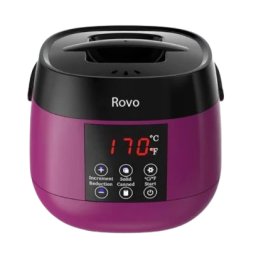 Kit Epilare Ceara Rovo TMS-218 profesional, display LCD, 500g ceara, 4 arome, set 20 spatule, control tactil
