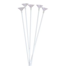 Set 10 bete cu rozete albe 42 cm