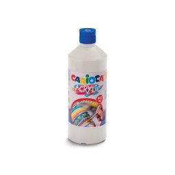 Acuarele acrilice tempera Carioca, 500 ml, alb