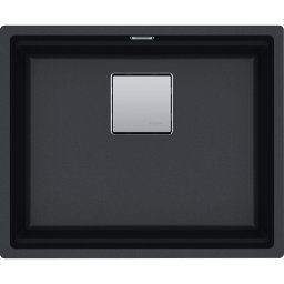 Chiuveta Franke Kubus 2 KNG 110-52, Fragranite, 56x46 cm, 1 cuva, Nero 125.0529.601
