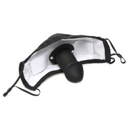 Master Series Mouth-Full Dildo Face Mask Black