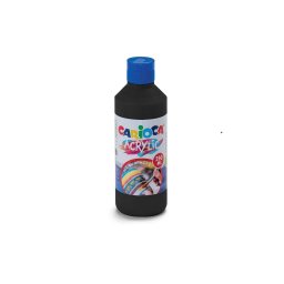 Acuarele acrilice tempera Carioca 250 ml, negru