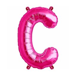 Balon folie litera C roz 40 cm
