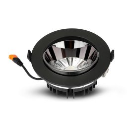 Spot Downlight Cip Led SAMSUNG 20W, COB, Reflector, Negru, 4000K