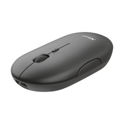 Mouse Optic Trust Puck Rechargeable, USB Wireless, Black