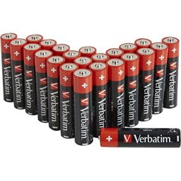 Baterii Verbatim, Alkaline, AAA, 24 buc, 49504
