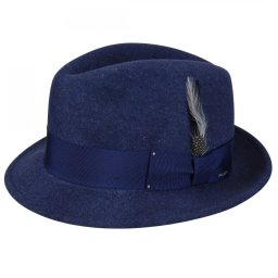 Palarie Bailey of Hollywood Tino Fedora Denim Mix