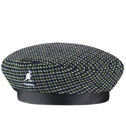 Bereta Kangol tooth grid verde/ albastru