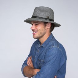 Palarie Bailey of Hollywood Balans Roll up Gri