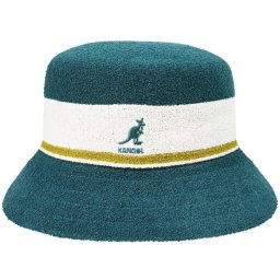 Palarie Kangol bermuda stripe bucket verde