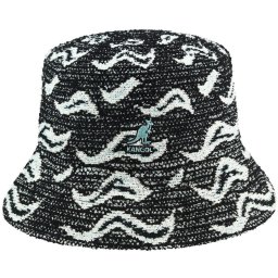 Palarie Kangol Wave Camo Bucket Negru