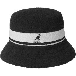 Palarie Kangol Bermuda Stripe Bucket Negru