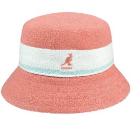 Palarie Kangol bermuda stripe bucket roz