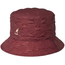 Palarie Kangol Pucker Check Bucket Rosu Bordo