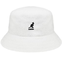 Palarie Kangol Bermuda Bucket Alb