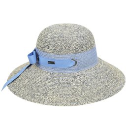 Palarie Betmar Jasmine Braided Wide Brim Gri