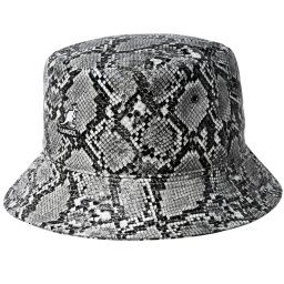 Palarie Kangol Snakeskin Bucket Negru