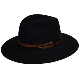 Palarie Bailey of Hollywood Stedman Elite Velour Fedora Negru