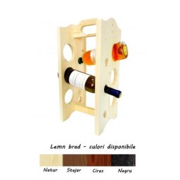 Suport lemn Primus 6 sticle vin