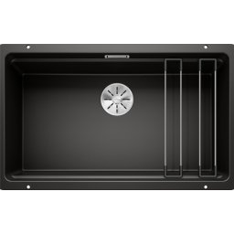 Chiuveta cu montare sub blat BLANCO ETAGON 700-U, silgranit, 70 cm, negru, 525891