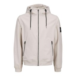 JACK & JONES Geacă de primăvară-toamnă fildeş / negru