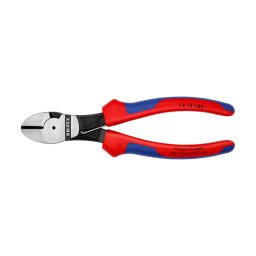 Cleste sfic de forta KNIPEX cu arc de deschidere si maner confort, 180 mm, fabricat in Germania 74 12 180
