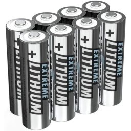 Ansmann Extreme Lithium Mignon AA, battery (silver, 8 pieces)