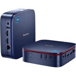 Mini PC Blackview MP60 Albastru, 4K 60Hz, 8GB RAM LPDDR4, 256GB ROM SSD, Intel N5095, Windows 11 Pro, Display Dual 4K, Wi-Fi, Bt 4.2