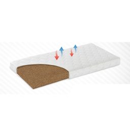 Saltea MyKids Fibra De Cocos Integral 120x60x12 Husa Bumbac Matlasat