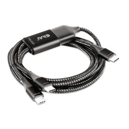 CLUB 3D CAC-1527 USB Type-C, Y charging cable to 2x USB Type-C max. 100W, 1.83m