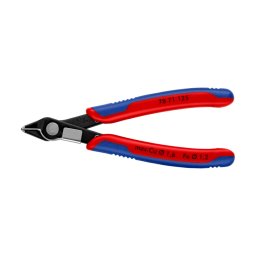 Cleste sfic de precizie KNIPEX Electronic Super Knips pentru microelectronica si productie PCB, 125 mm, fabricat in Germania 78 81 125