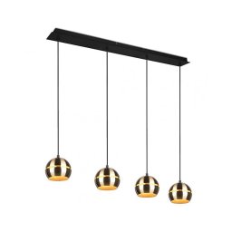 Lustră pe cablu FLETCHER 4xE14/40W/230V alamă Trio