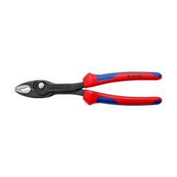 Cleste cu prindere frontala, TwinGrip, 200mm, parghie mare, maner multicomponent, KNIPEX 82 02 200