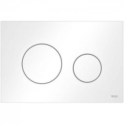 Clapeta de actionare Tece model Loop, alb mat